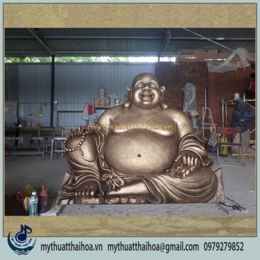 Phù Điêu Phật Di Lạc Bằng Nhựa Composite