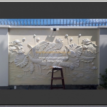 Phù Điêu Sen Hạc