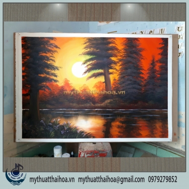 Tranh Sơn Dầu Phong Cảnh Miền Quê