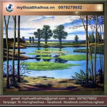 Tranh Tường Sơn Dầu Phong Cảnh