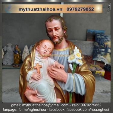Tượng Thánh Giuse Bế Chúa Composite