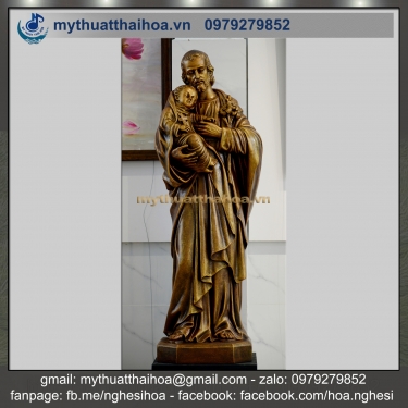 Tượng Thánh Giuse Cao 1,3m