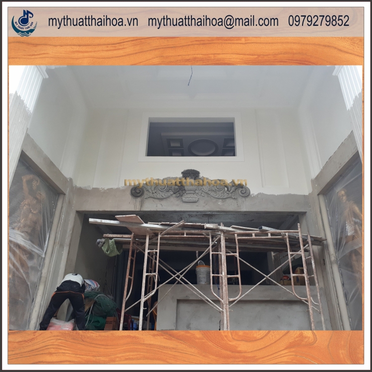 Hoa Văn Trang Trí Biệt Thự Đắp Trực Tiếp