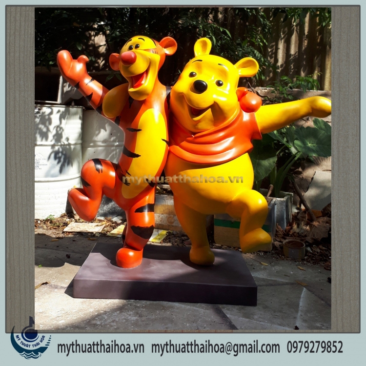 Tượng Hoạt Hình Trang Trí Chất Liệu Composite
